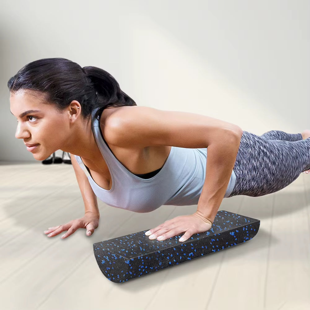 Half round Yoga Column Roller Tool Muscle Relaxation Fitness Muscle Foam Roller Gymnastic Massager Roller for Home Gym Exercise