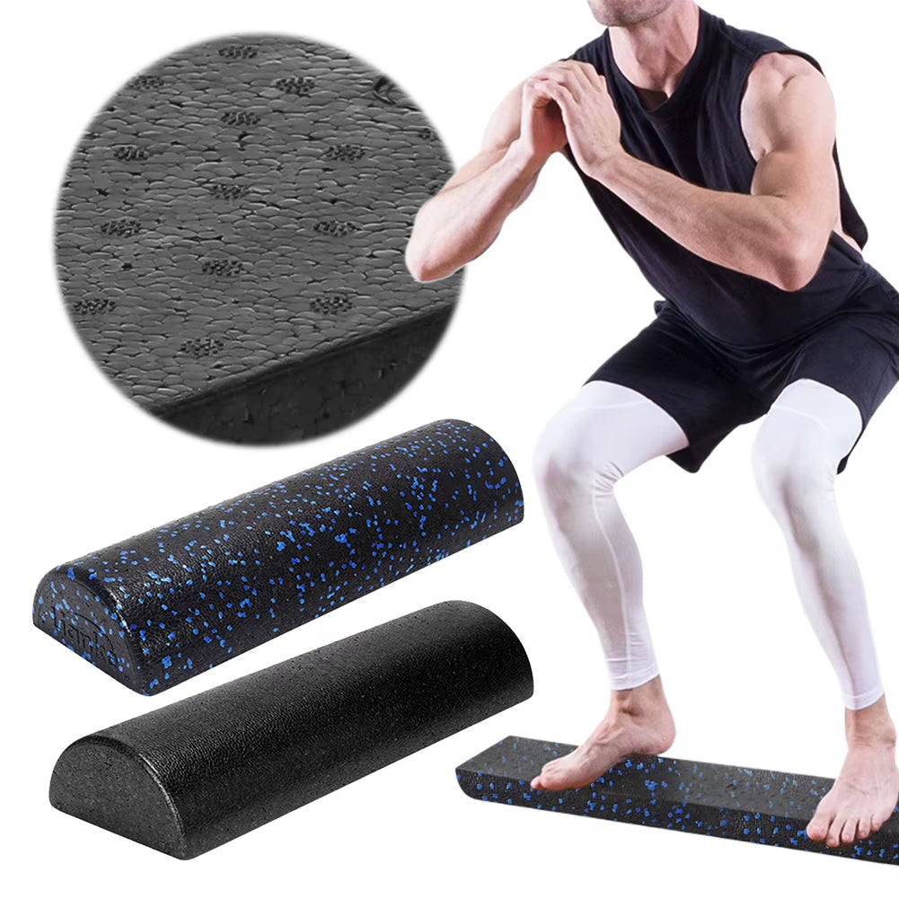 Half round Yoga Column Roller Tool Muscle Relaxation Fitness Muscle Foam Roller Gymnastic Massager Roller for Home Gym Exercise